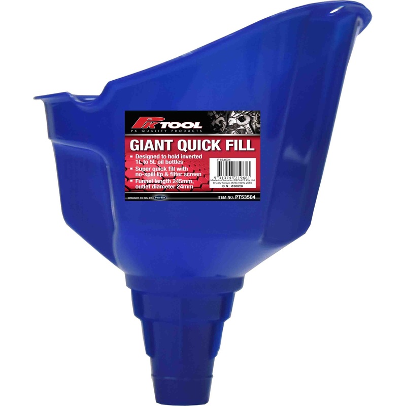 PKTool Super Quick Fill 5ltr Bottle Holder Funnel – PT53504 (Pickup Only)
