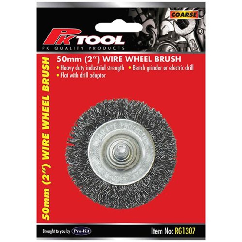 PKTool 50mm Coarse Wire Wheel Brush – RG1307 (Pickup Only)