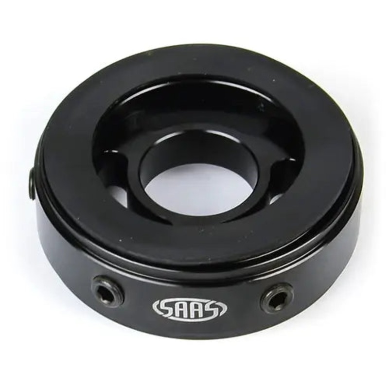 SAAS Oil Filter Sandwich Plate Billet Black 4X4 – SGAP3