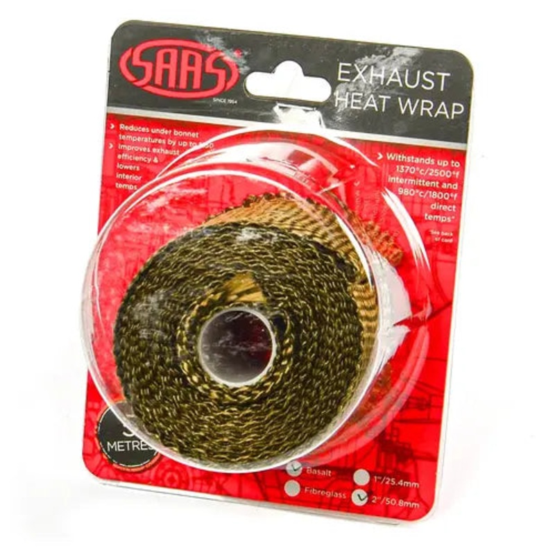 SAAS Exhaust Wrap Basalt Titanium 50mm (2in) x 5m – SHWT5005
