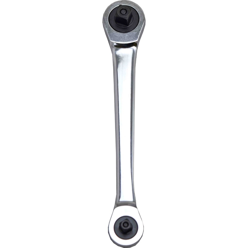PKTool 1/4 inch and 3/8 inch Dr 176mm Extra Long Low Profile Double Head Ratchet – PT15000 (Pickup Only)