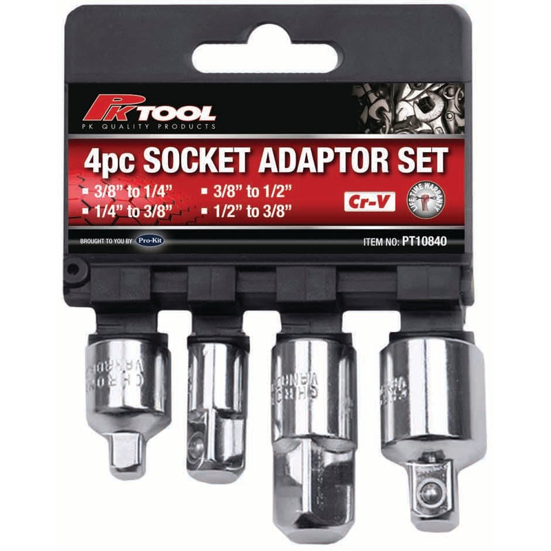 PKTool 4pc Socket Adaptor Set – PT10840 (Pickup Only)