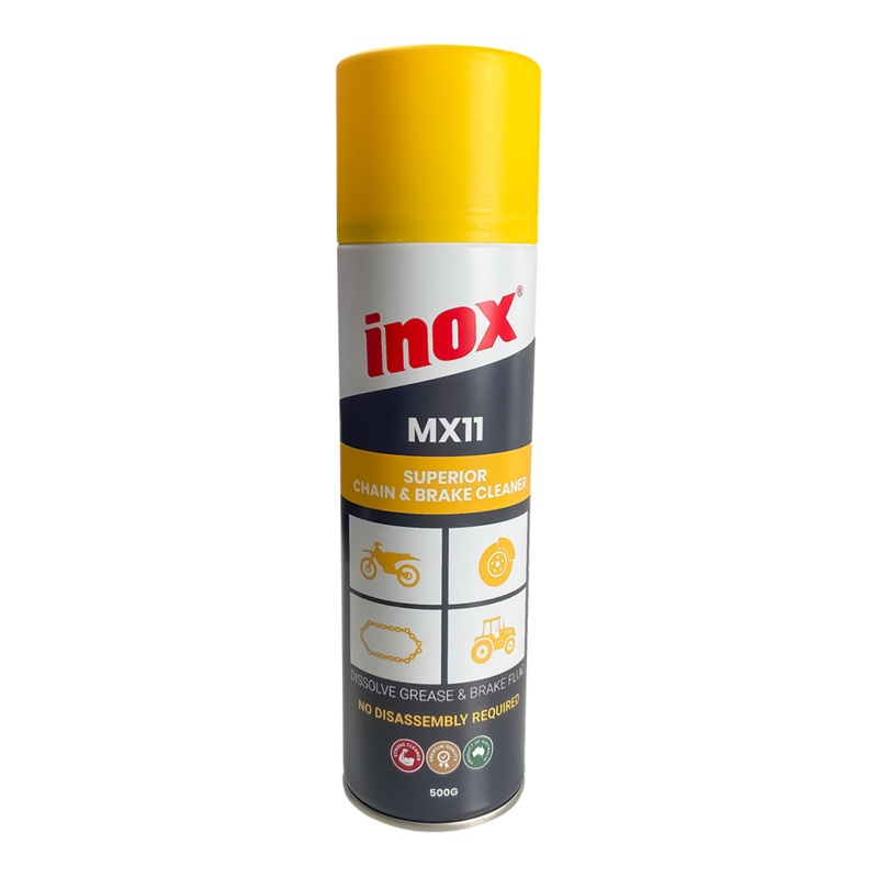 Inox MX11 Superior Chain & Brake Cleaner 500g Aerosol – MX11-500 (Pickup Only)