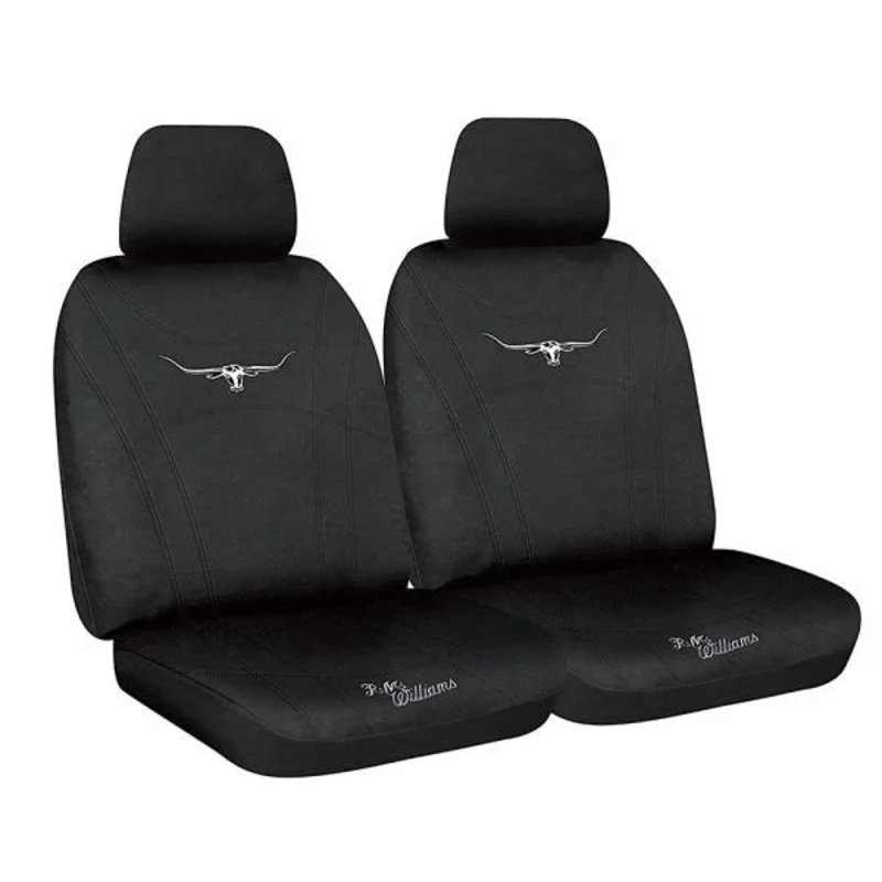 RM Williams Neoprene Front Seat Covers Black with Black Stitching Size 30 – NPRMWBX-BLK30