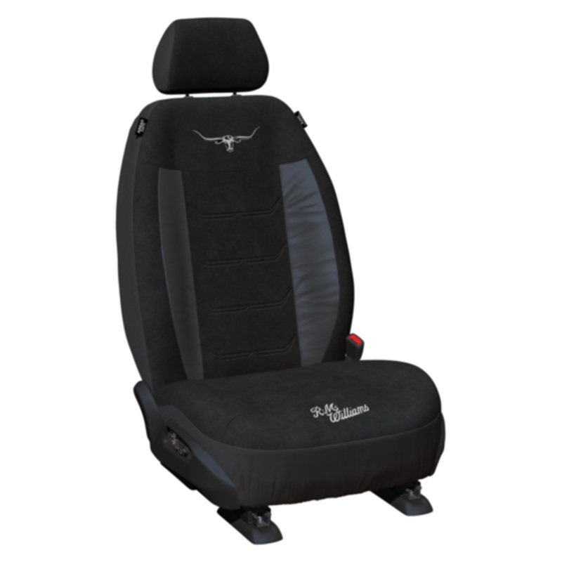 RM Williams Suede Velour Seat Covers Black Size 30 – VLRMW23BX-BLK30