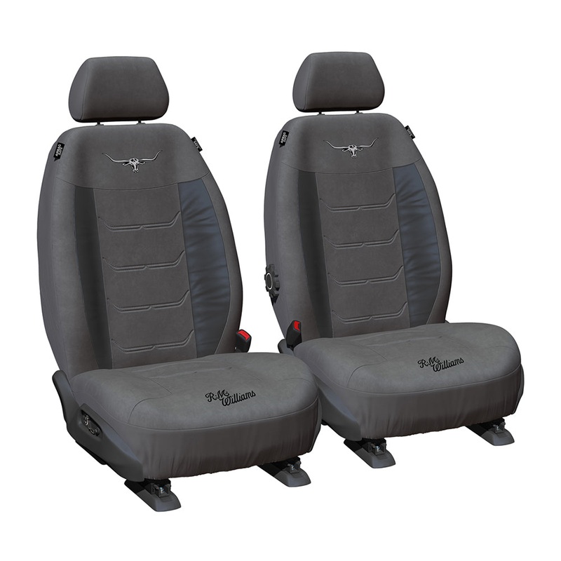 RM Williams Suede Velour Seat Covers Grey Size 30 – VLRMW23BX-GRY30