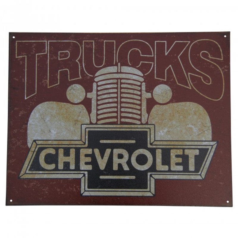 Chevrolet Trucks 40’s era Metal Sign Reproduction 41cm x 32cm – MSI2197