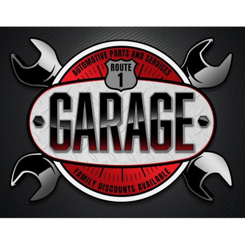Garage Metal Sign Reproduction 41cm x 32cm – MSI2712
