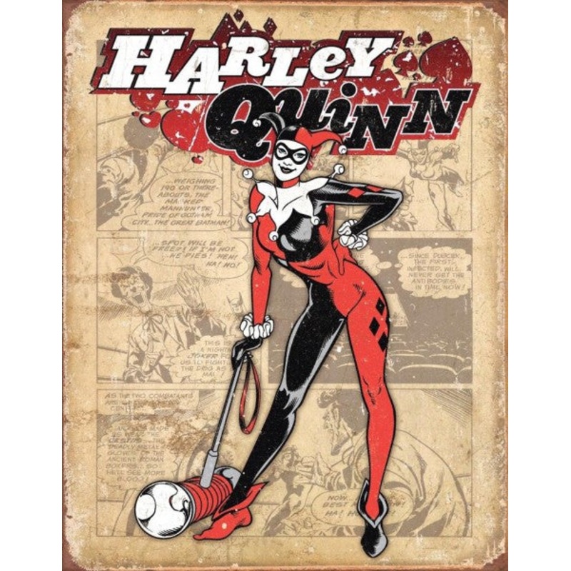 Harley Quinn Retro Metal Sign Reproduction 32cm x 41cm – MSI2203