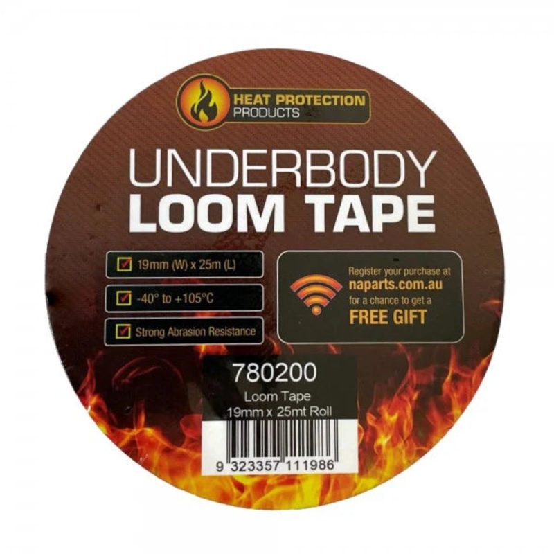 Heatprotec Underbody Loom Tape 19mm x 25m Roll – 780200