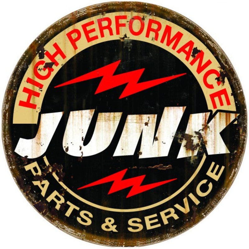 High Performance Junk Parts & Services Metal Sign 30cm Round – MSI2463