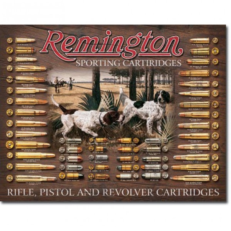 Remington Sporting Cartridges Bullet Board Metal Sign Reproduction 41cm x 32cm – MSI1679