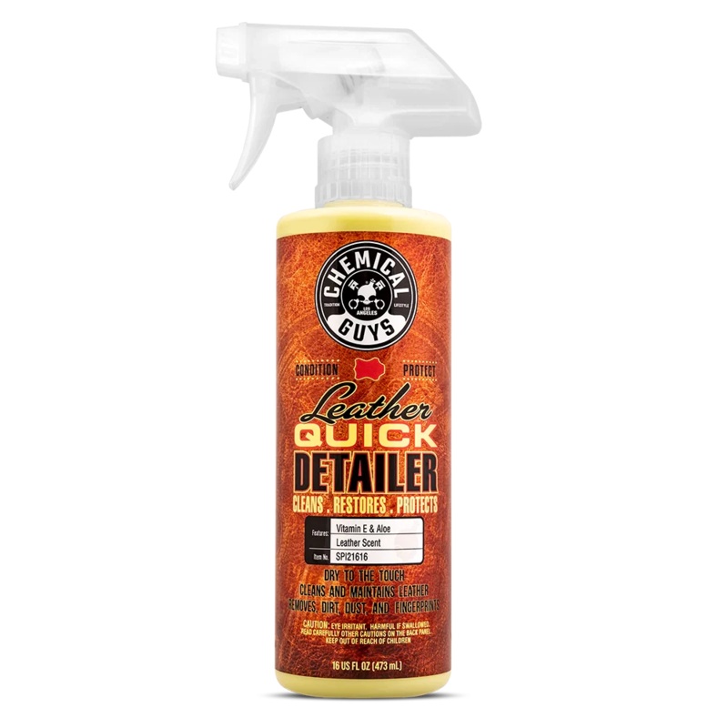 Chemical Guys Leather Quick Detailer Matte Finish Leather Care Spray – SPI21616