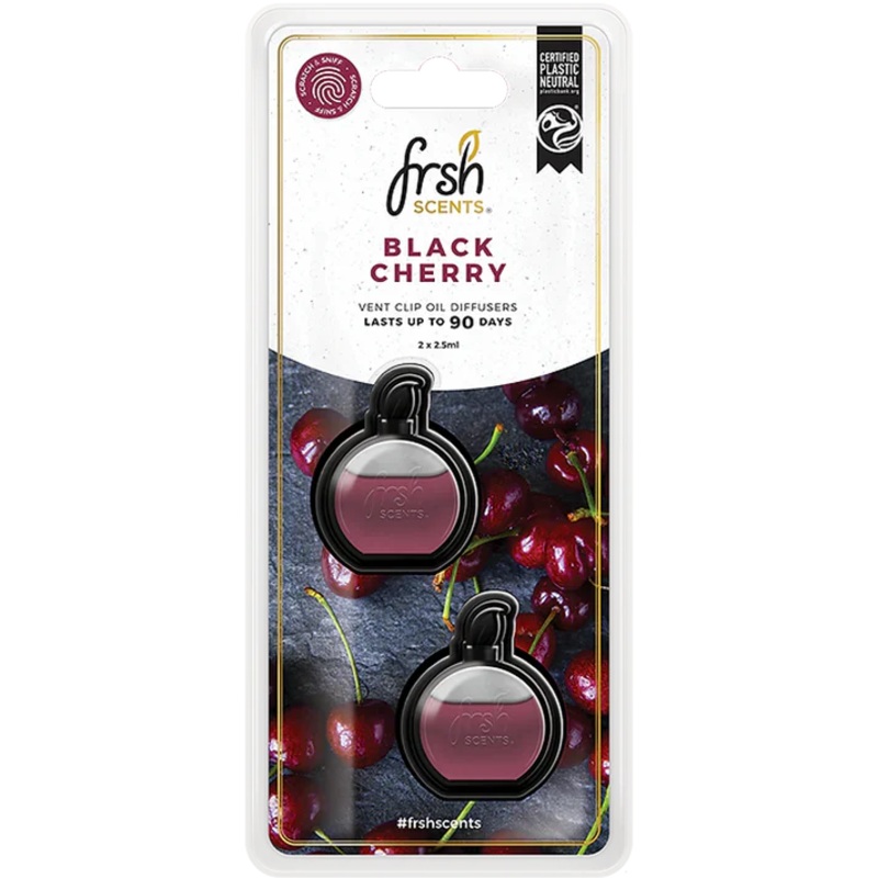Frsh 2Pk Mini Oil Diffusers Black Cherry 2.5ml – FR9170