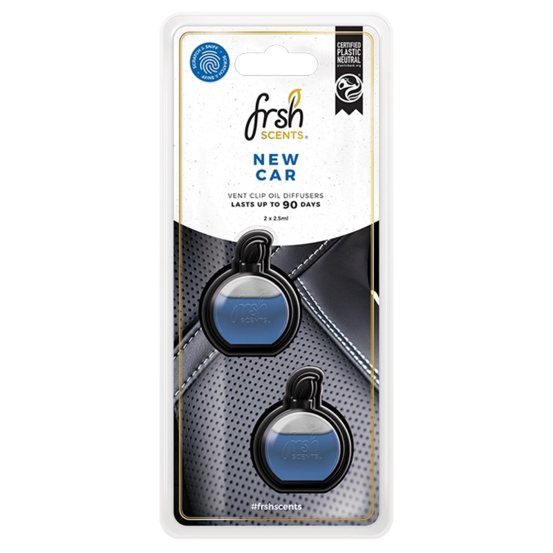 Frsh 2Pk Mini Oil Diffusers New Car 2.5ml – FR9187