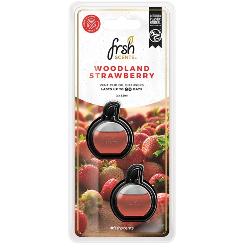 Frsh 2Pk Mini Oil Diffusers Woodland Strawberry 2.5ml – FR9200
