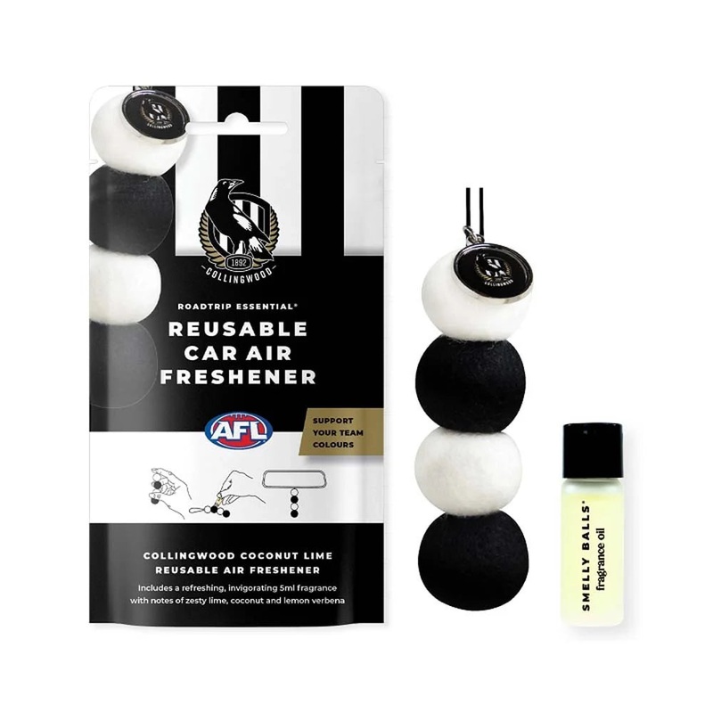 Smelly Balls Collingwood Magpies Reusable Car Air Freshener Set – AFL445AD