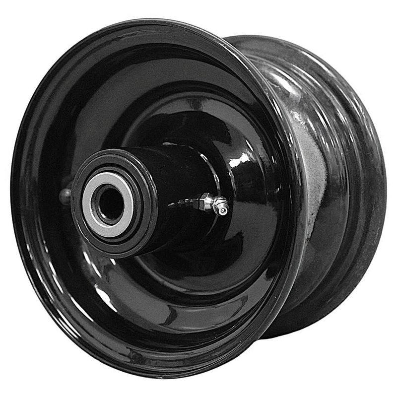 6×3.25 Hubbed Wheel-  Black –