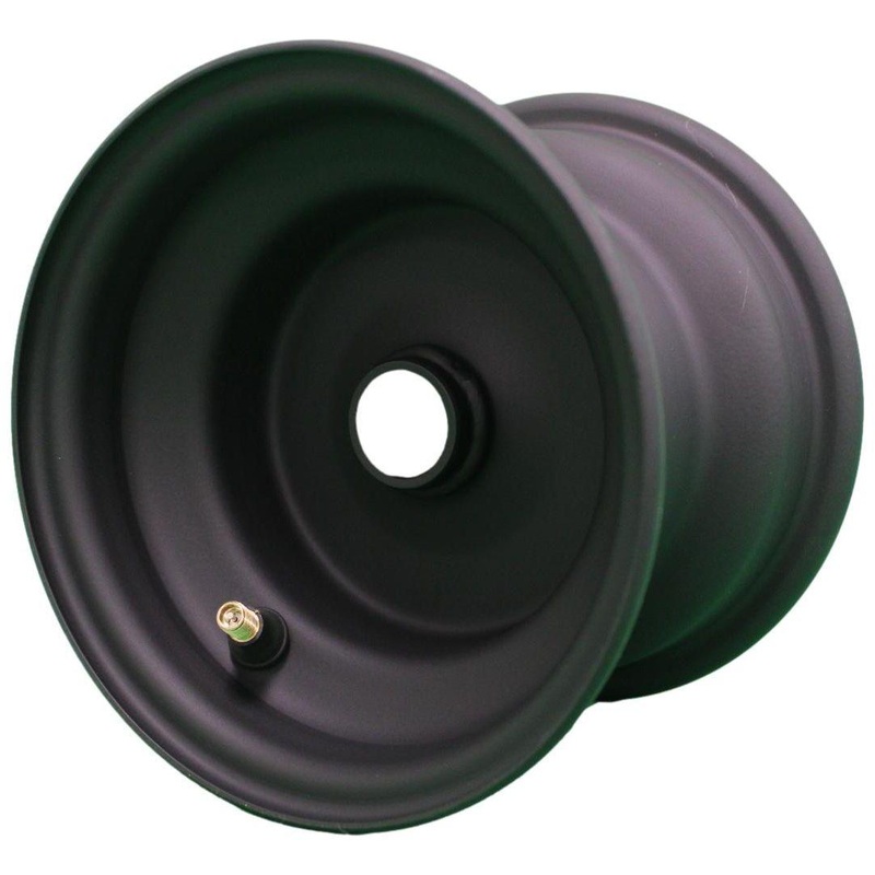6×4.5 Matte Black Wheel with universal adaptors