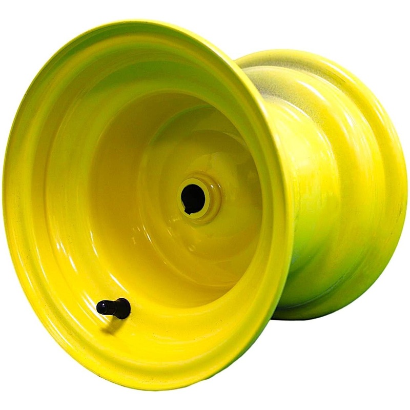 8×7 Hubbed Wheel – John Deere Yellow (Set of 4)