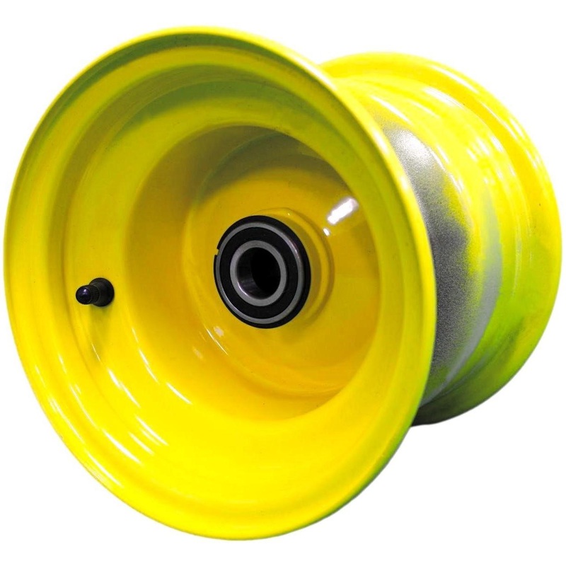 8×7 Wheel Hubbed w/25mm Bearing – J.D. Yellow (Set of 4)