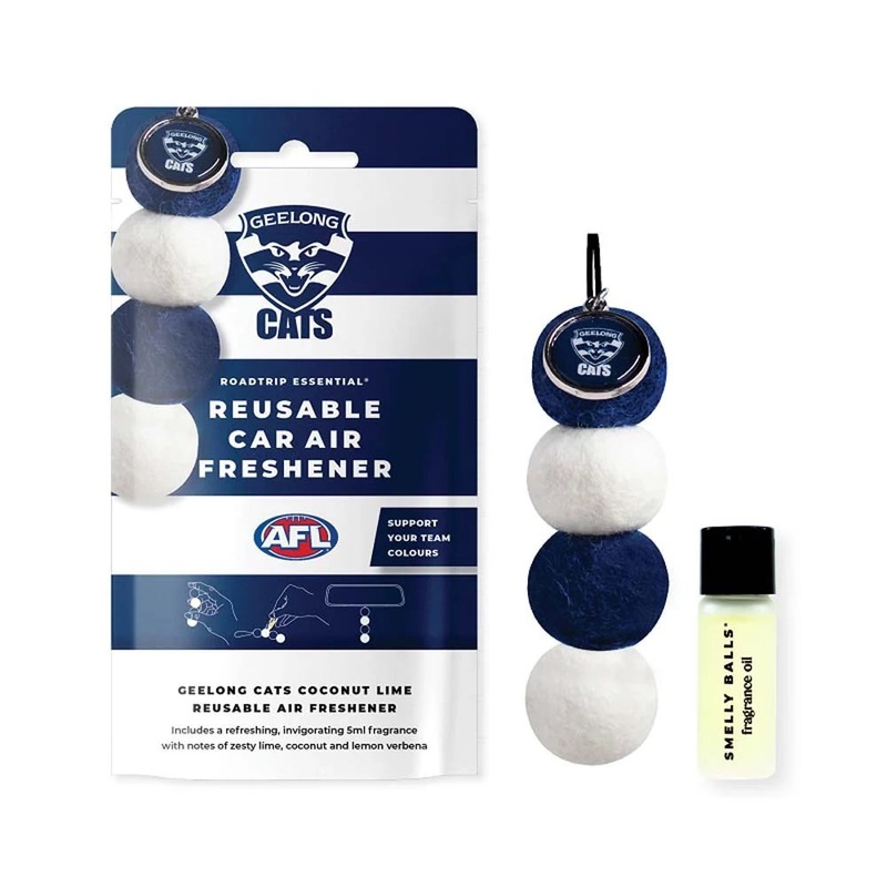 Smelly Balls Geelong Cats Reusable Car Air Freshener Set – AFL445AG