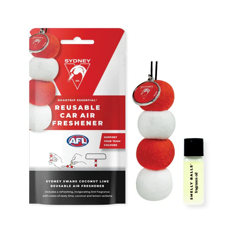 Smelly Balls Sydney Swans Reusable Car Air Freshener Set – AFL445AN