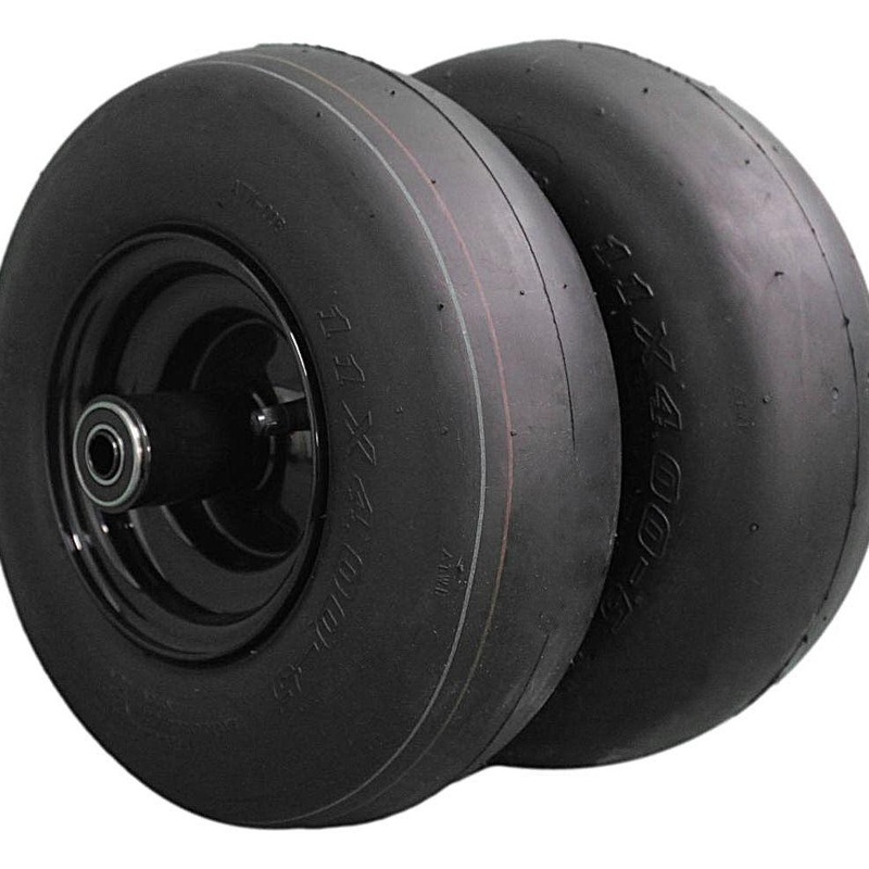 11×4.00-5 Tire & 5×3 Wheel Assemblies | Replaces Bad Boy 022-8051-22 | Fits Rambler & Magnum Lawn Mowers | 5/8 Bore Diameter, 5 Hub Length (1)