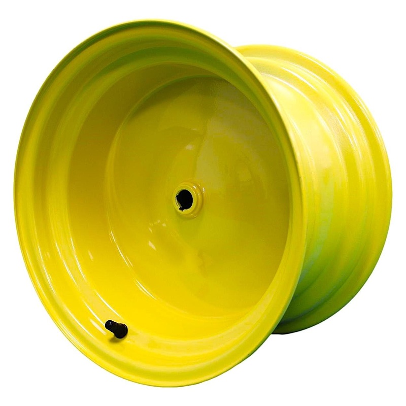 12×7.5 Hubbed Wheel John Deere Yellow (Set of 2)