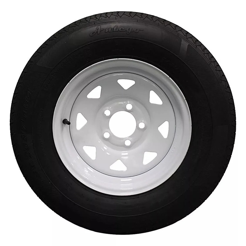 (Set of 2) Antego Tire and Wheel 205/75R14 Trailer Tire  Reinforced 8-Ply-Ply Design, 14.0-Inch Rim  Built for Long-Distance Hauling & Stability | A140554020096108ST20575R14-B2