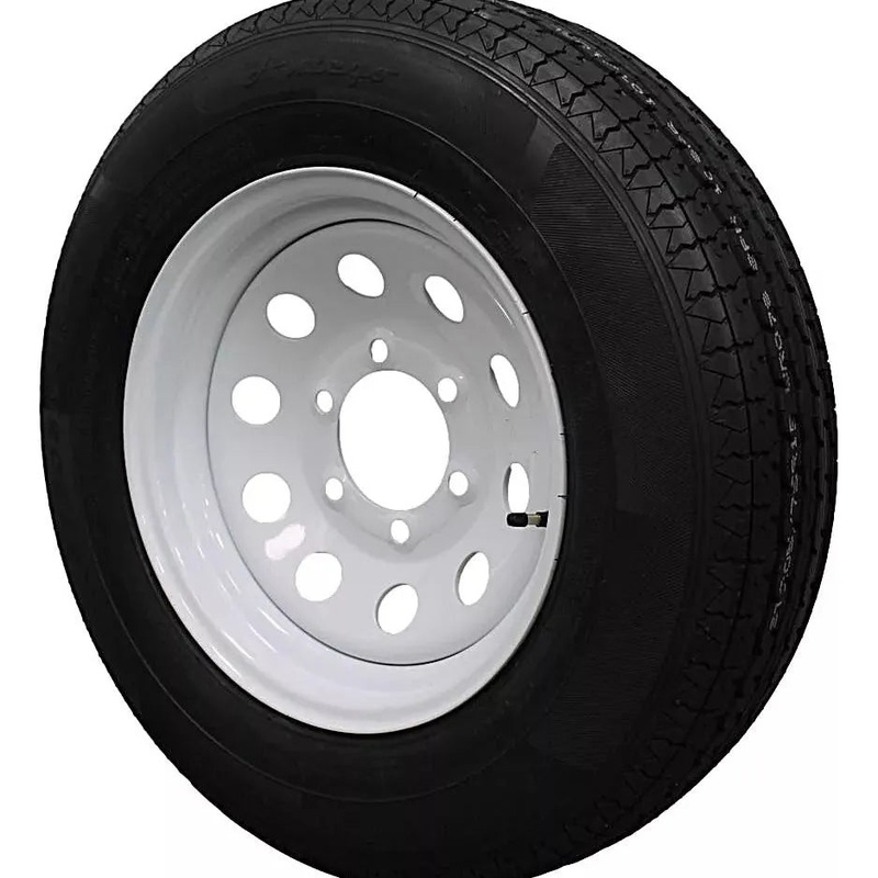 (Set of 2) Antego Tire and Wheel  205/75R15 Highway Terrain  15.0-Inch Rim, 8-Ply-Ply Strength, Load 107.0, Speed M  Heavy-Duty Trailer Tire | A15604520116108ST20575R15-B2