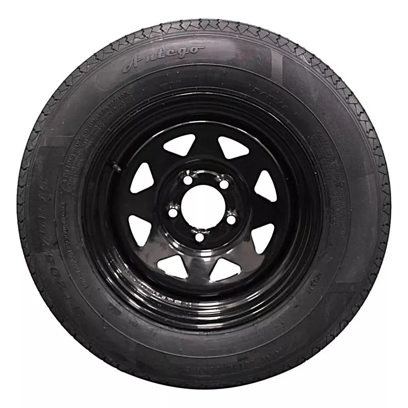 (Set of 2) Antego Tire and Wheel  205/75R15 Highway Terrain Assembly  Optimized for High Load Performance, 15.0-Inch Rim, Load 107.0, Speed M | A15604500096108ST20575R15-B2