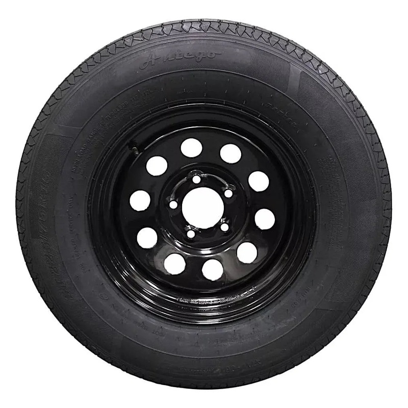 (Set of 2) Antego Tire and Wheel  225/75R15 Highway Terrain  15.0-Inch Rim, 10-Ply-Ply Strength, Load 116.0, Speed M  Heavy-Duty Trailer Tire | A15604500096110ST22575R15-B2