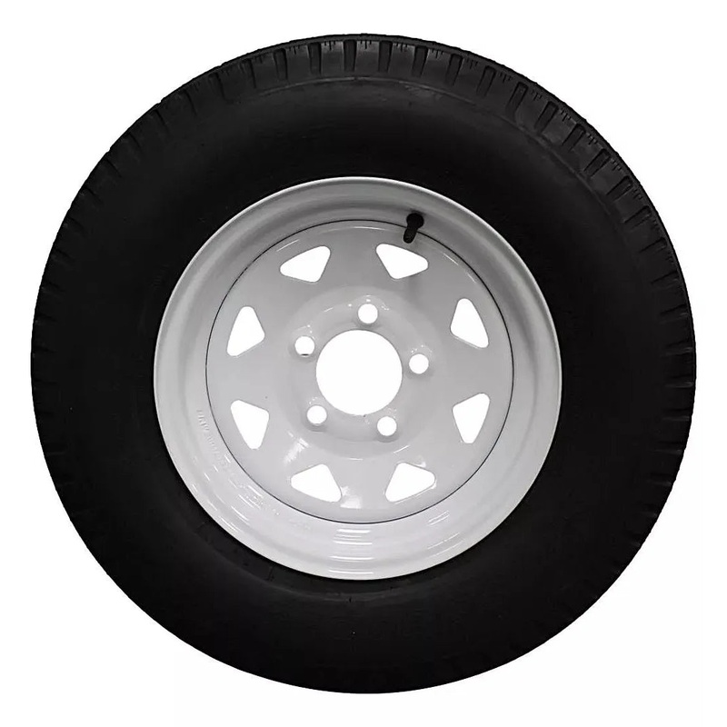 (Set of 4) Antego Tire and Wheel  185/80D13 Highway Terrain Assembly  Optimized for High Load Performance, 13.0-Inch Rim, Load 94.0, Speed M | A130454510116206ST18580D13-B4