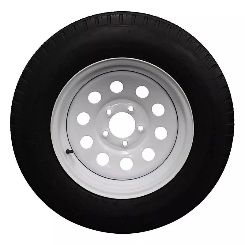 (Set of 4) Antego Tire and Wheel 205/75D15 Trailer Tire  Reinforced 6-Ply-Ply Design, 15.0-Inch Rim  Built for Long-Distance Hauling & Stability | A15604510116206ST20575D15-B4