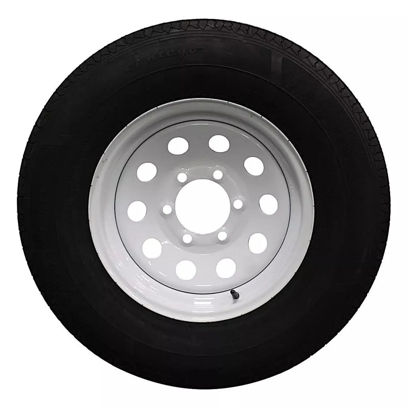 (Set of 4) Antego Tire and Wheel Heavy-Duty 225/75R15 Highway Terrain  10-Ply-Ply, 15.0-Inch Wheel, Designed for Secure & Stable Towing | A15604510096110ST22575R15-B4
