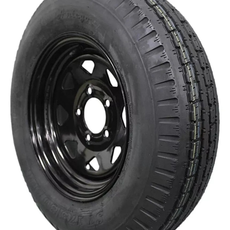 (Single Assembly) Antego Tire and Wheel 175/80D13 Trailer Tire  Reinforced 6-Ply-Ply Design, 13.0-Inch Rim  Built for Long-Distance Hauling & Stability | A130454500116206ST17580D13
