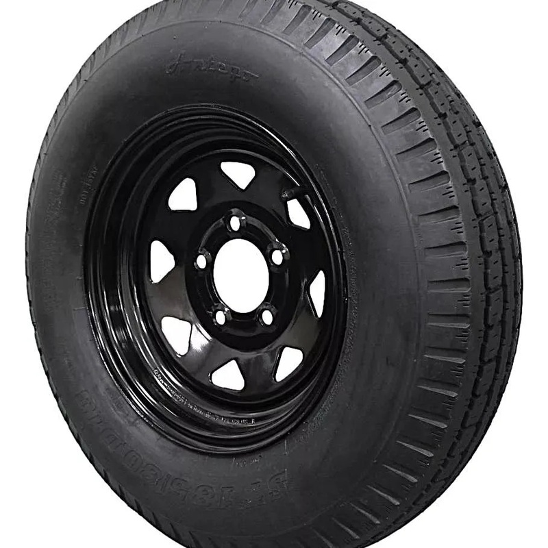 (Single Assembly) Antego Tire and Wheel  185/80D13 Highway Terrain Assembly  Optimized for High Load Performance, 13.0-Inch Rim, Load 94.0, Speed M | A130454510096206ST18580D13