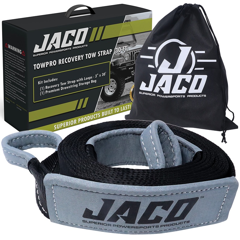 TowPro 3 Recovery Tow Strap | Off Road 4×4 Towing Rope (31,542 lbs)