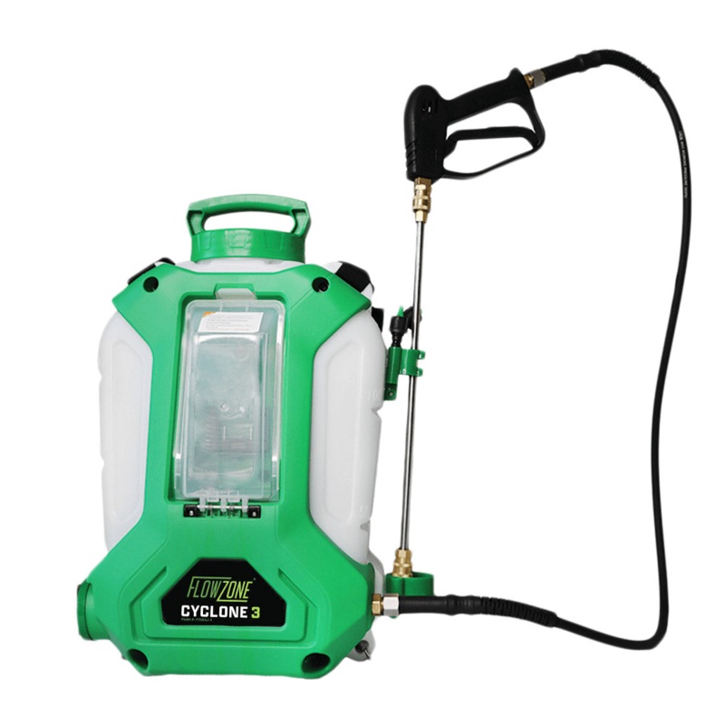 FlowZone Backpack Sprayer – Cyclone 3 Battery Operated