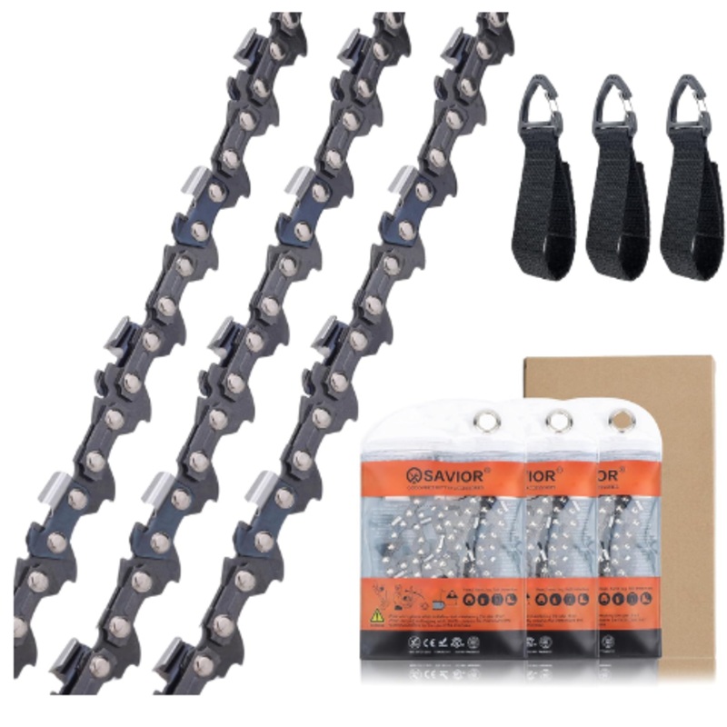 3 x 35 cm Sgekette 3/8LP 52 Antriebsglieder 1,1 mm Rckschlagsarme Kette kompatibel mit Makita DUC353, Einhell GP-LC 36/35 Li, Bosch AKE 35-19 S/AKE 35 S, Dolmar, Oregon, Husqvarna und mehr