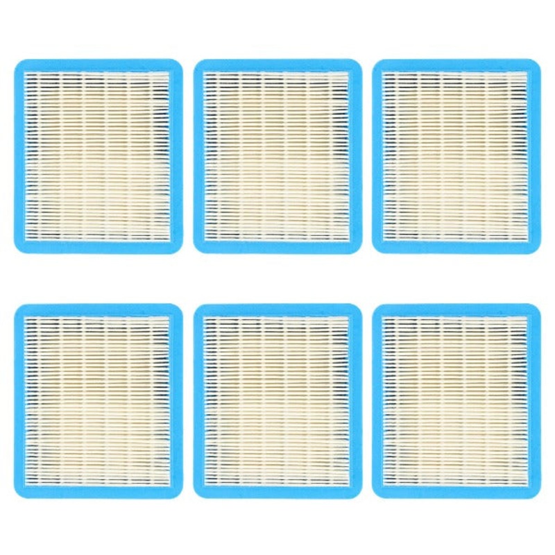 6-Pack Air Filter for 491588S BS 675ex 725ex 625e 625-675 Series 3.5-6.5 HP Quantum Engines Mower Pressure Washer Generator # 491435 493537 399959