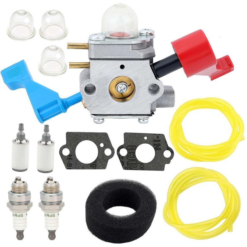 Carburetor Kit For Poulan FL1500 FL1500LE 25cc Weed Eater Featherlite Gas Leaf Blower Trimmer Replace C1U-W12B C1U-W12A 530071629