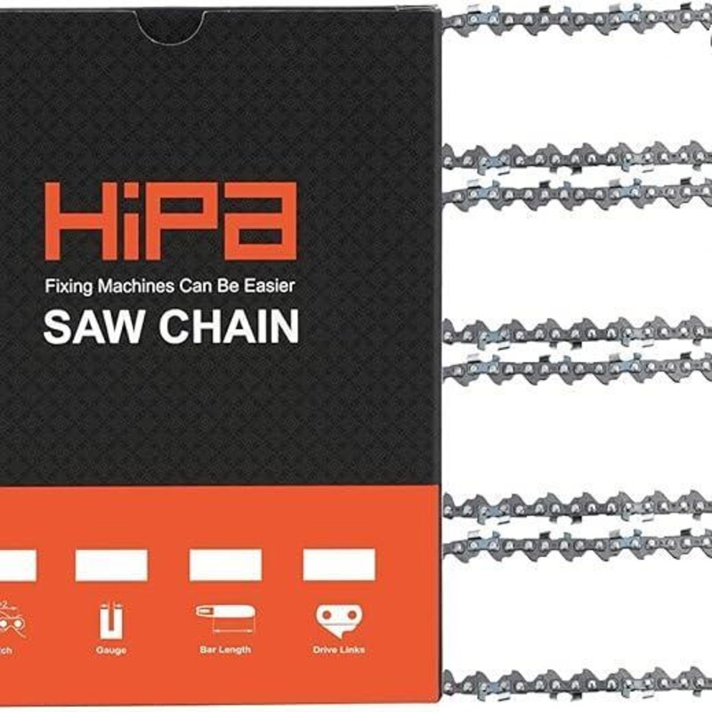 Hipa 4 Inch Chain 1/4 Mini-pitch .043 Gauge 28 DL for Stihl GTA 26 Replace Blade Pruner Hand Held 4-inch Bar Mini Cordless Electric Saw (Pack of 4)