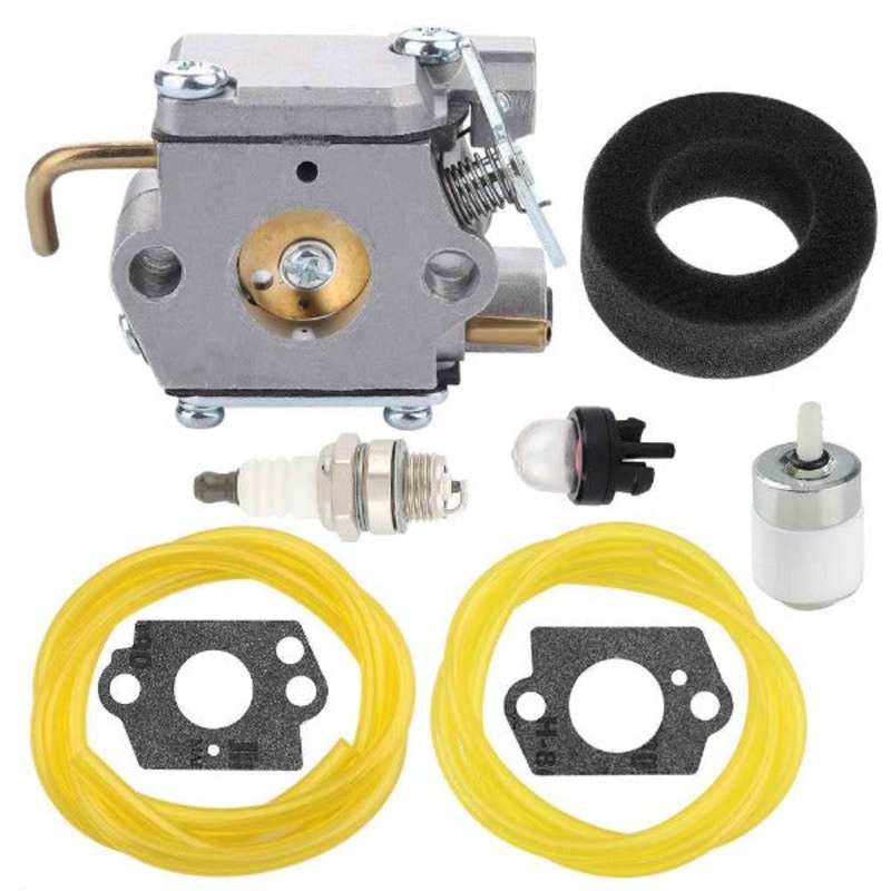 Carburetor Kit For Bolens MTD BL100 BL410 BL150 BL250 17-inch cut 31cc Gas String Trimmer Weed Wacker Replace Ryobi 791-182875