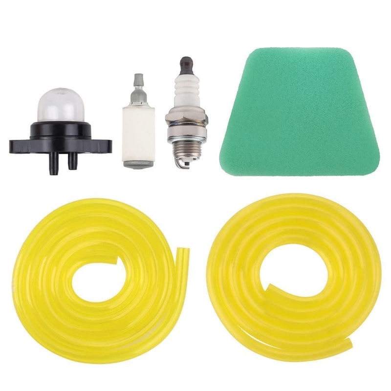 Hipa Parts for Poulan 2150 2375 1950 2055 Chainsaw Primer Bulb Pump with 530037793 Air Filter Fuel Filter Fuel Line Hose Tube Kit